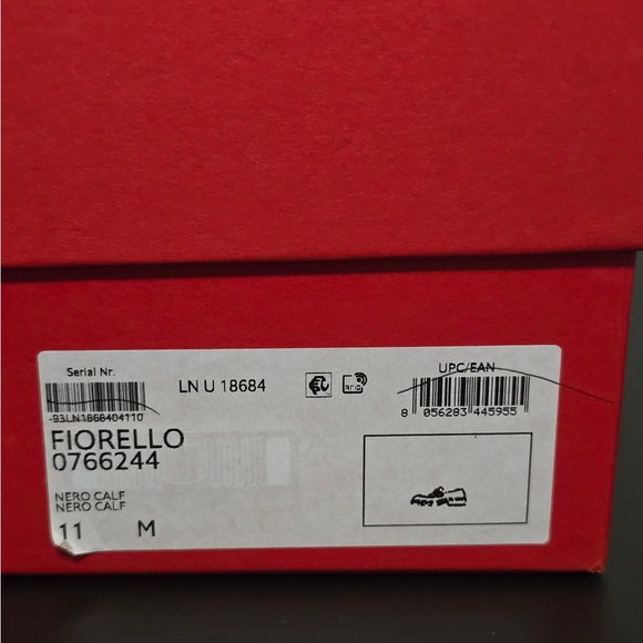 Salvatore Ferragamo Black Patent Leather Loafers with Red Accent - Picture 8 of 9